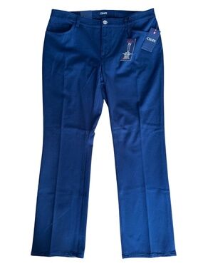 Chaps Madden Straight Leg Pants Size 14S Slimming Fit